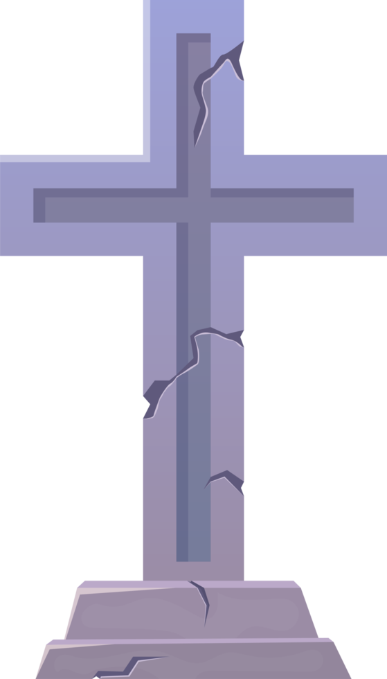 Grave stone clipart design illustration png