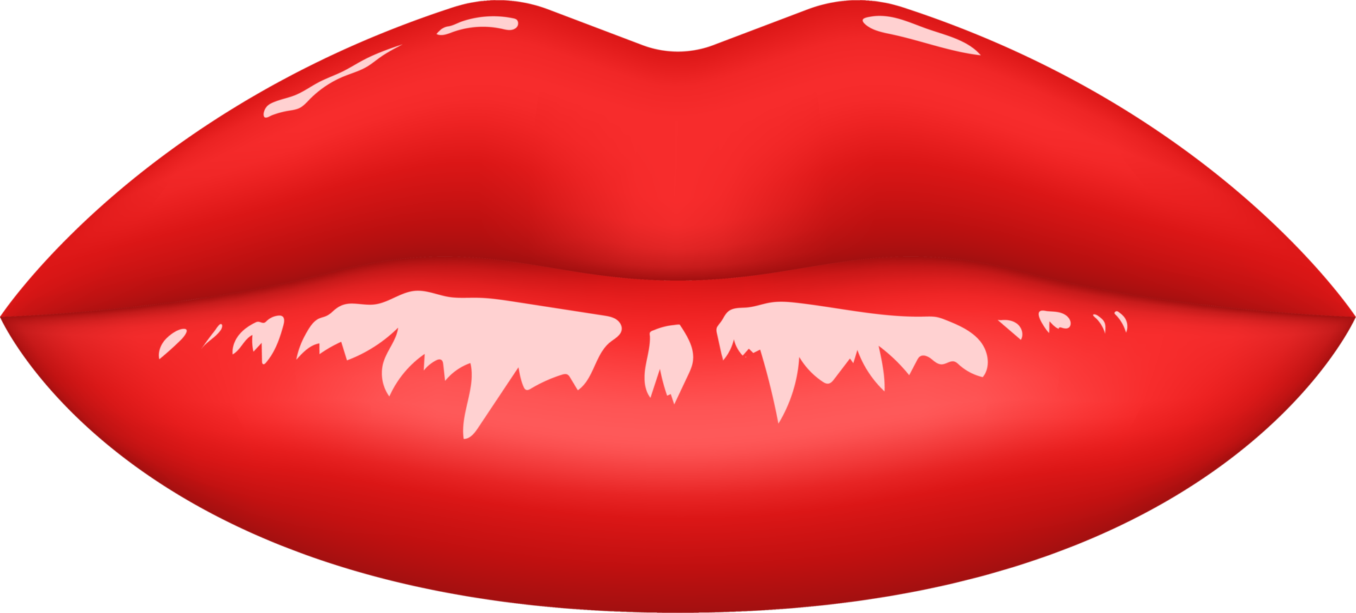 Ilustración de diseño de imágenes prediseñadas de labios rojos png