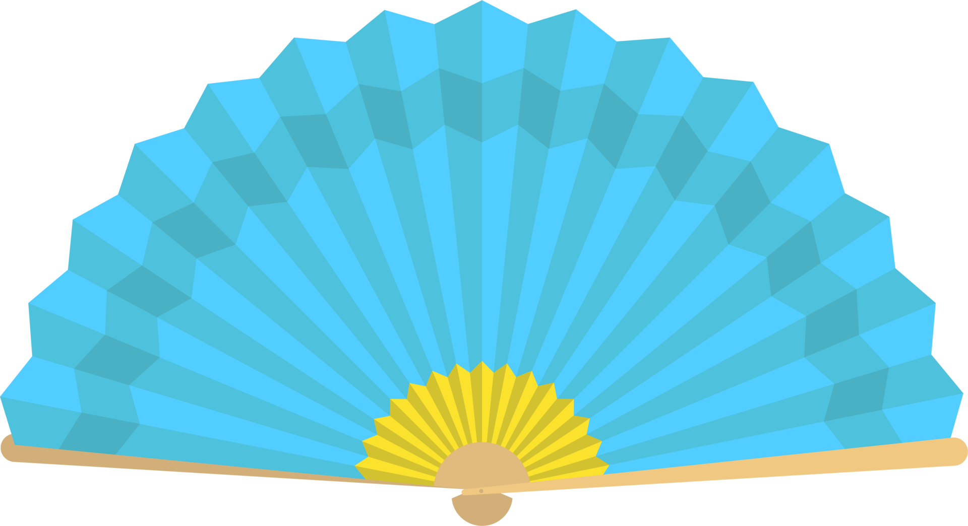 Japanese folding fan clipart design illustration 9381267 PNG
