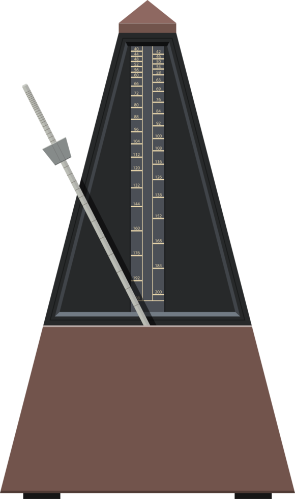 illustrazione del disegno di clipart del metronomo png