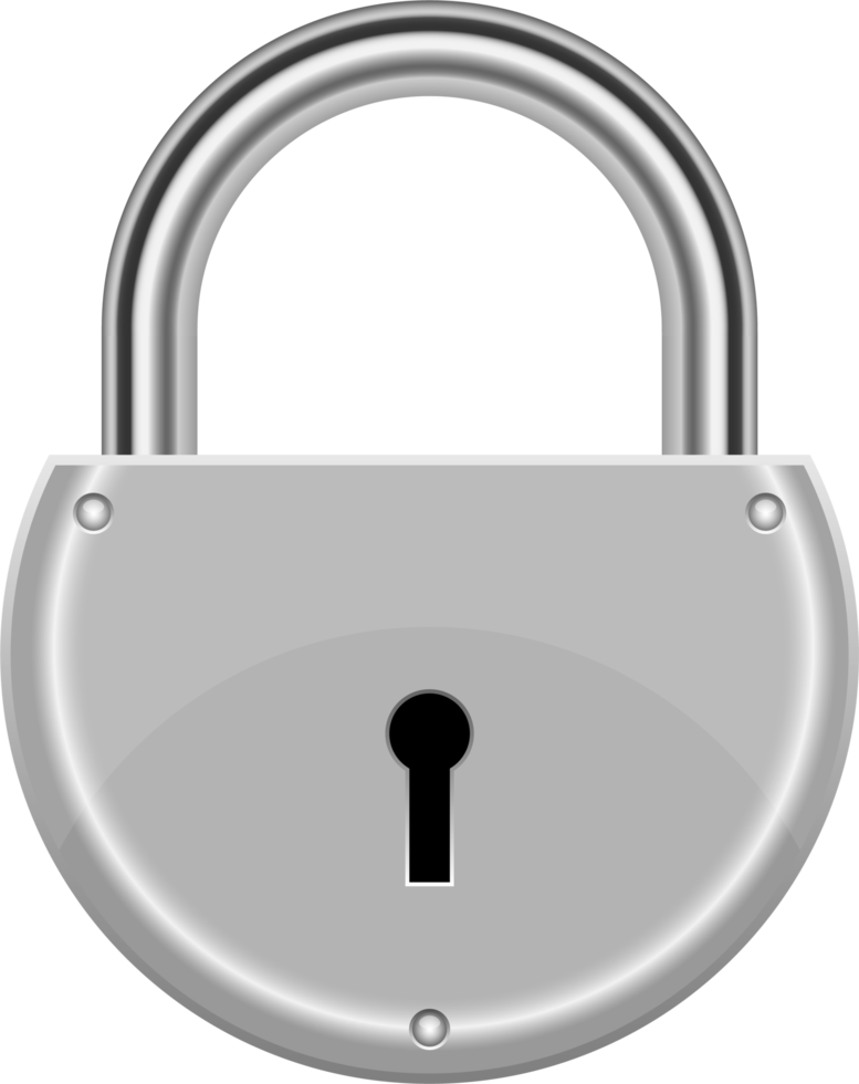 Padlock clipart design illustration png