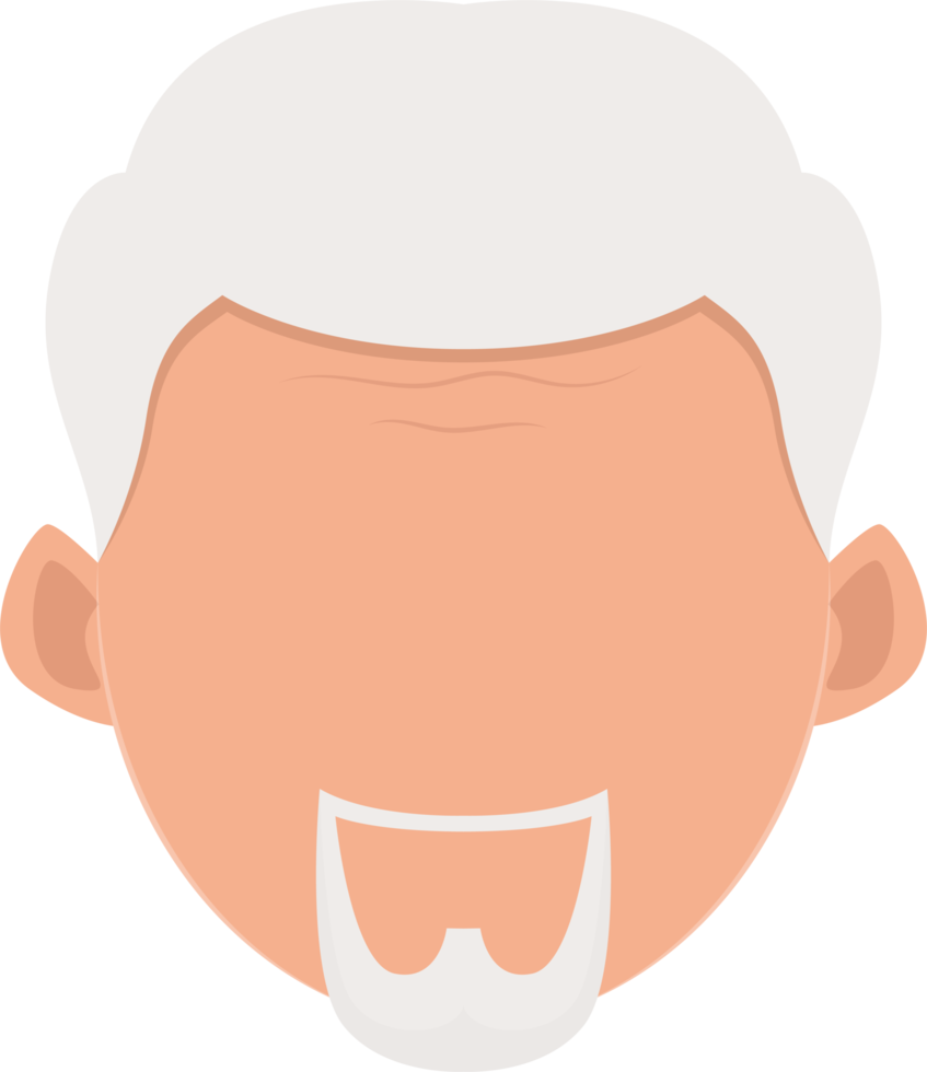 Old man clipart design illustration png