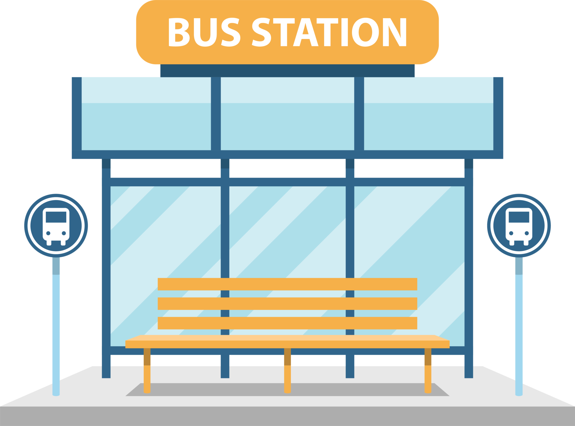 Bus Stop PNG Free Images with Transparent Background - (51 Free Downloads)