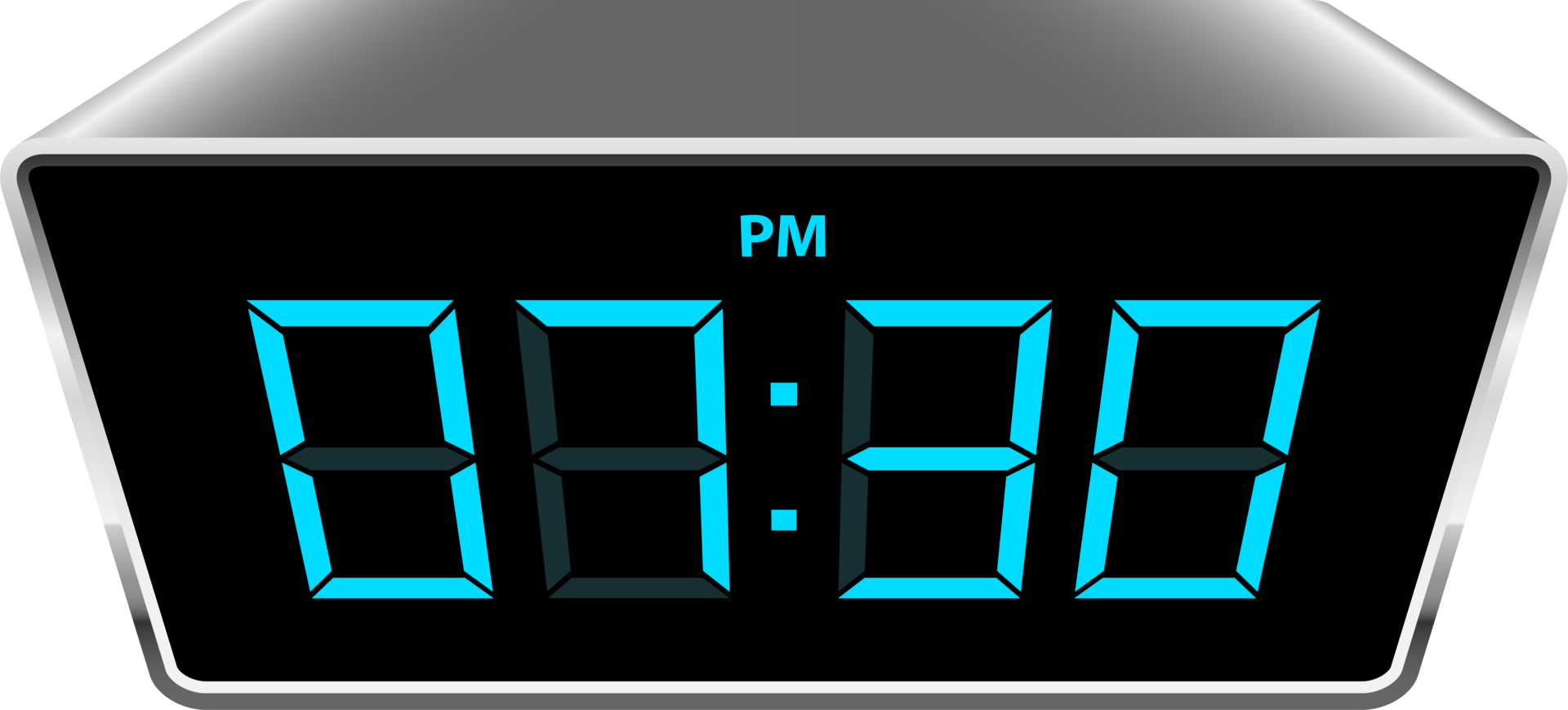 Digital clock clipart design illustration png