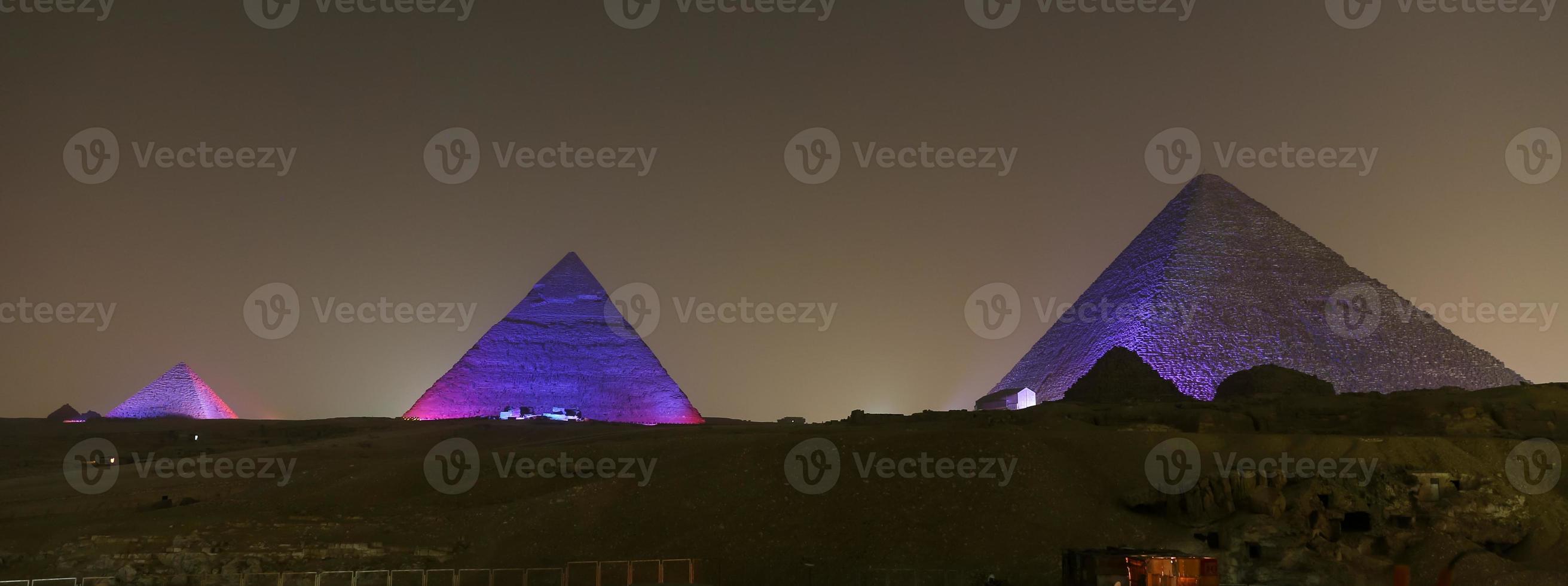 Giza Pyramid Complex in Cairo, Egypt photo