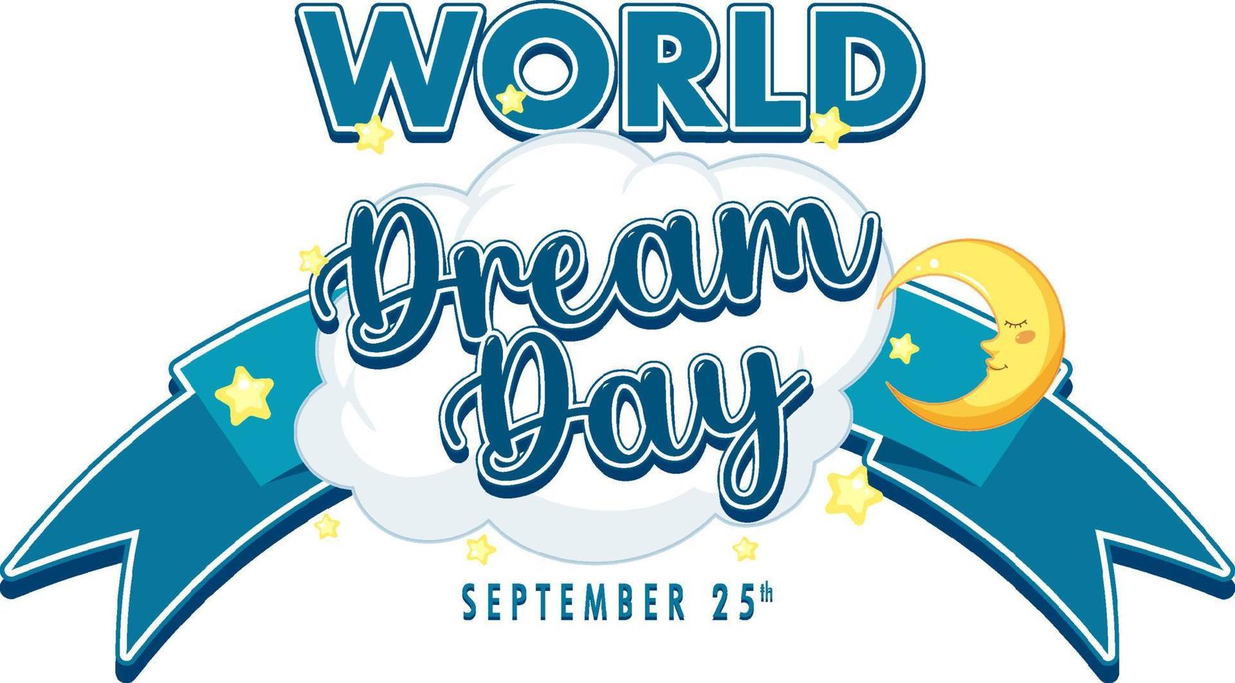 World Dream Day Banner Design vector