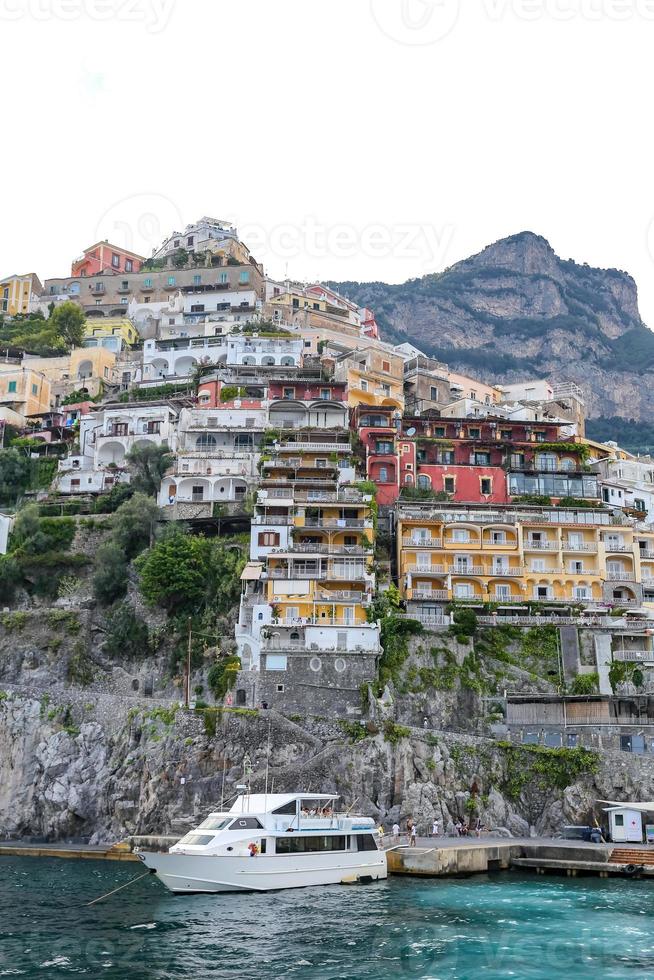 General view of Positano Town in Naples, Italy photo