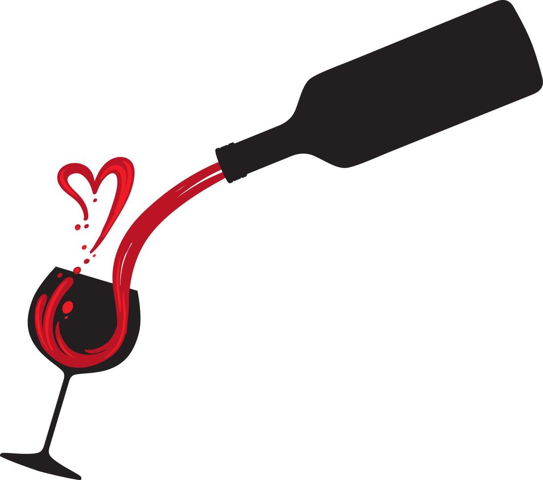 Drinking wine concept vector