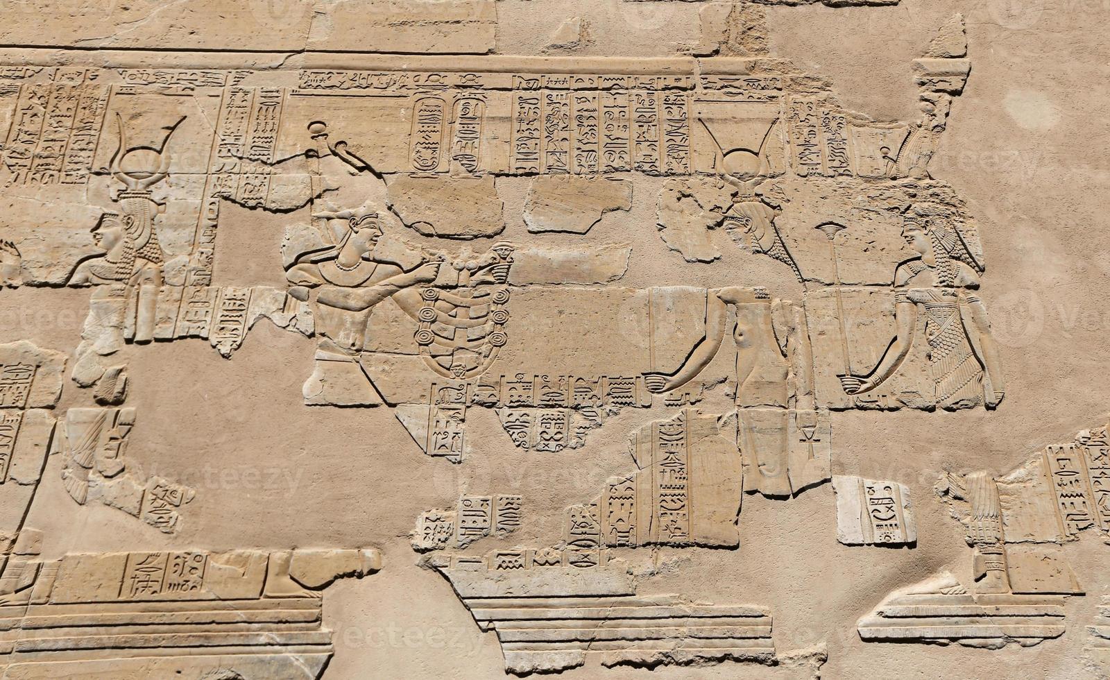 Scene from Kom Ombo Temple in Aswan, Egypt photo