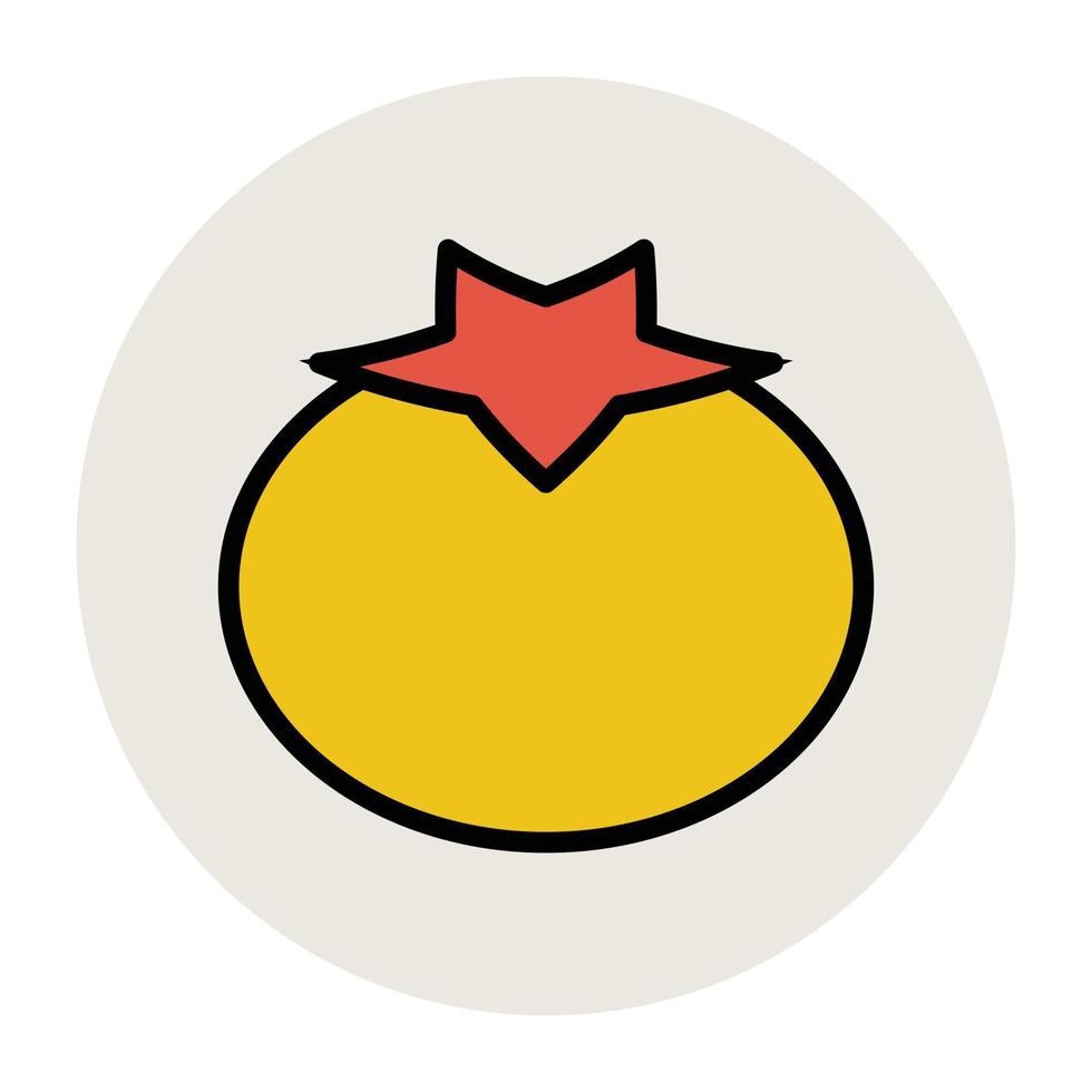 Trendy Persimmon Concepts vector