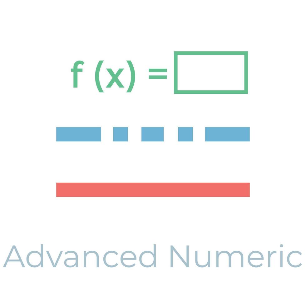 Trendy Mathematical Equation vector