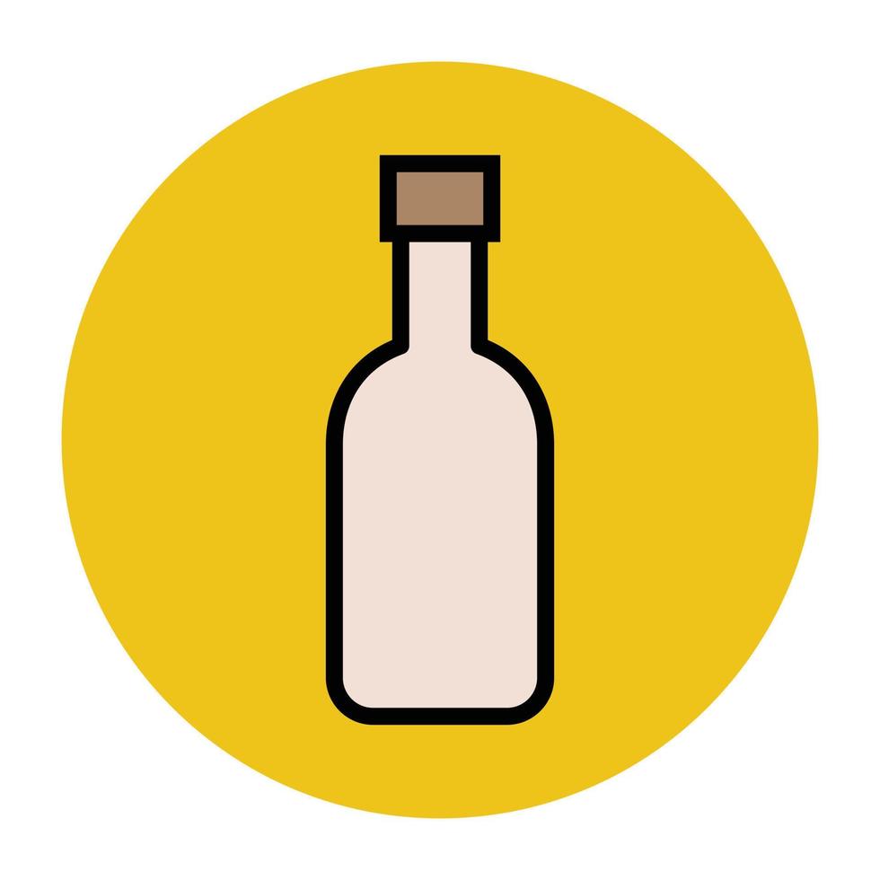 botella de vino de moda vector