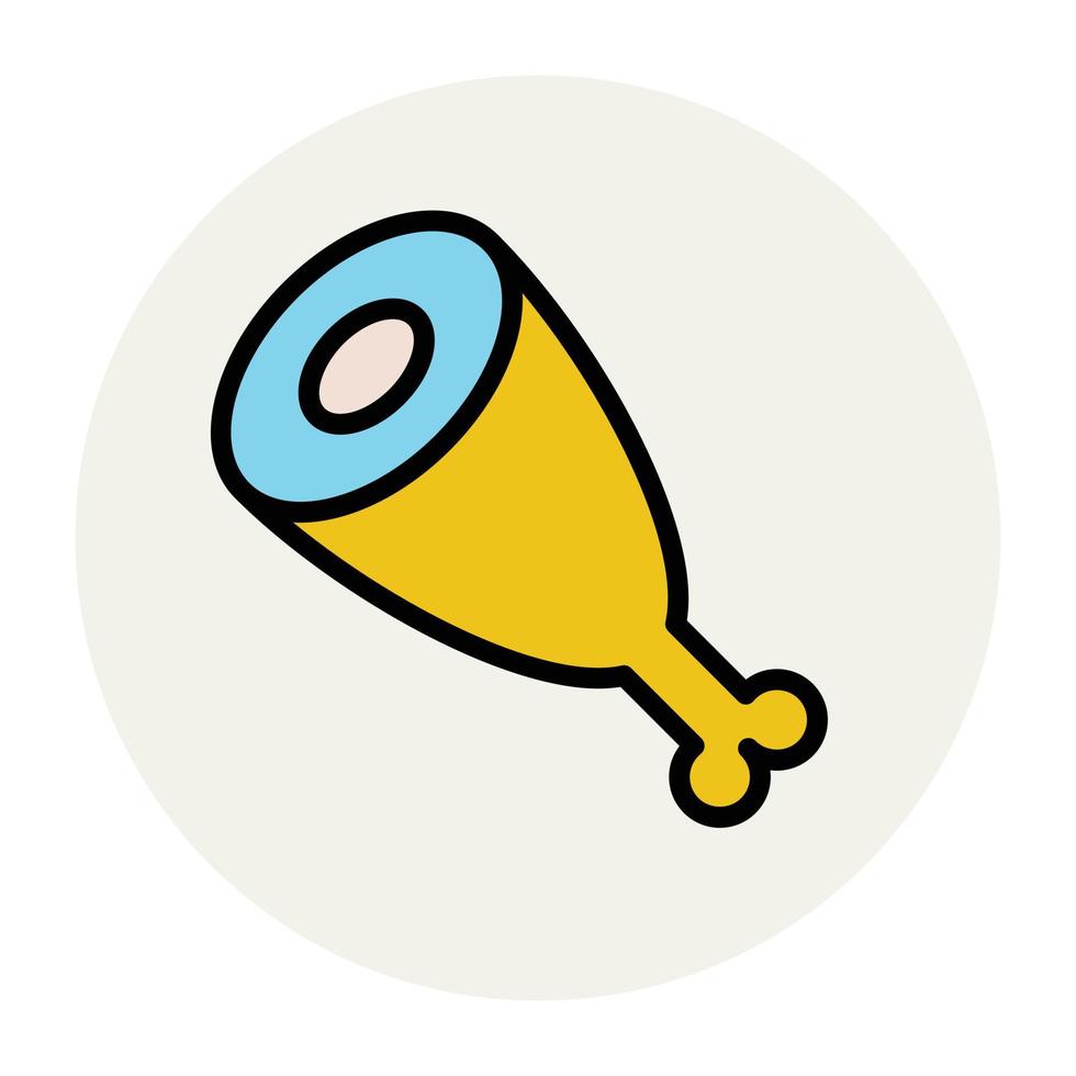 Trendy Leg Piece vector