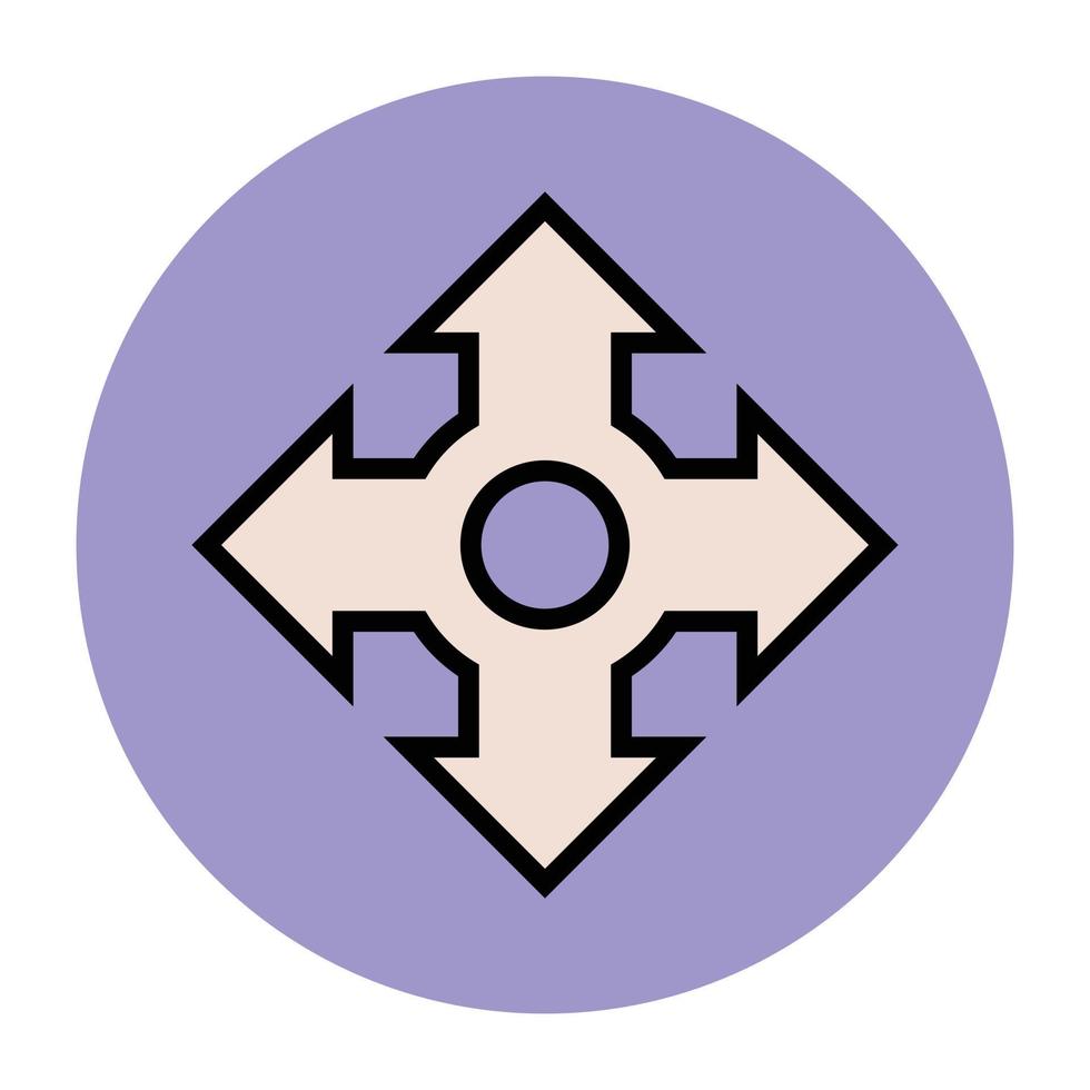 Trendy Direction Indicator vector
