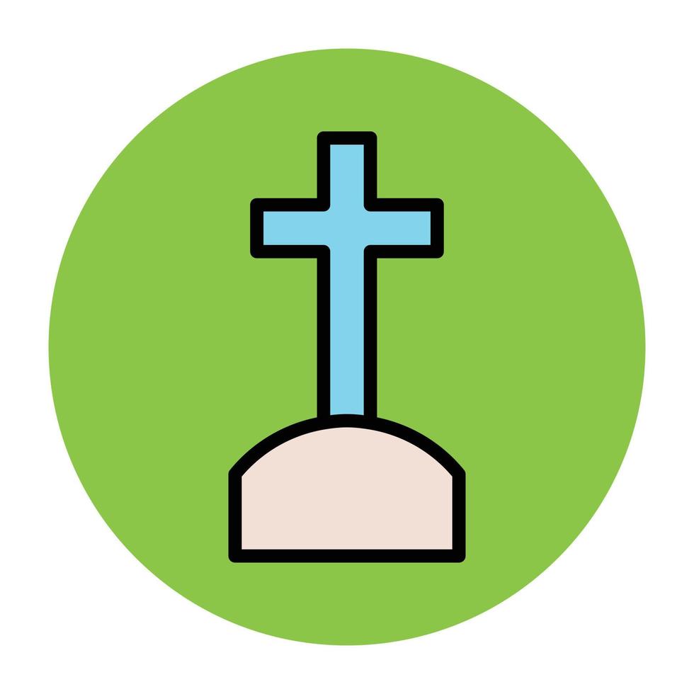 Trendy Graveyard Concepts vector