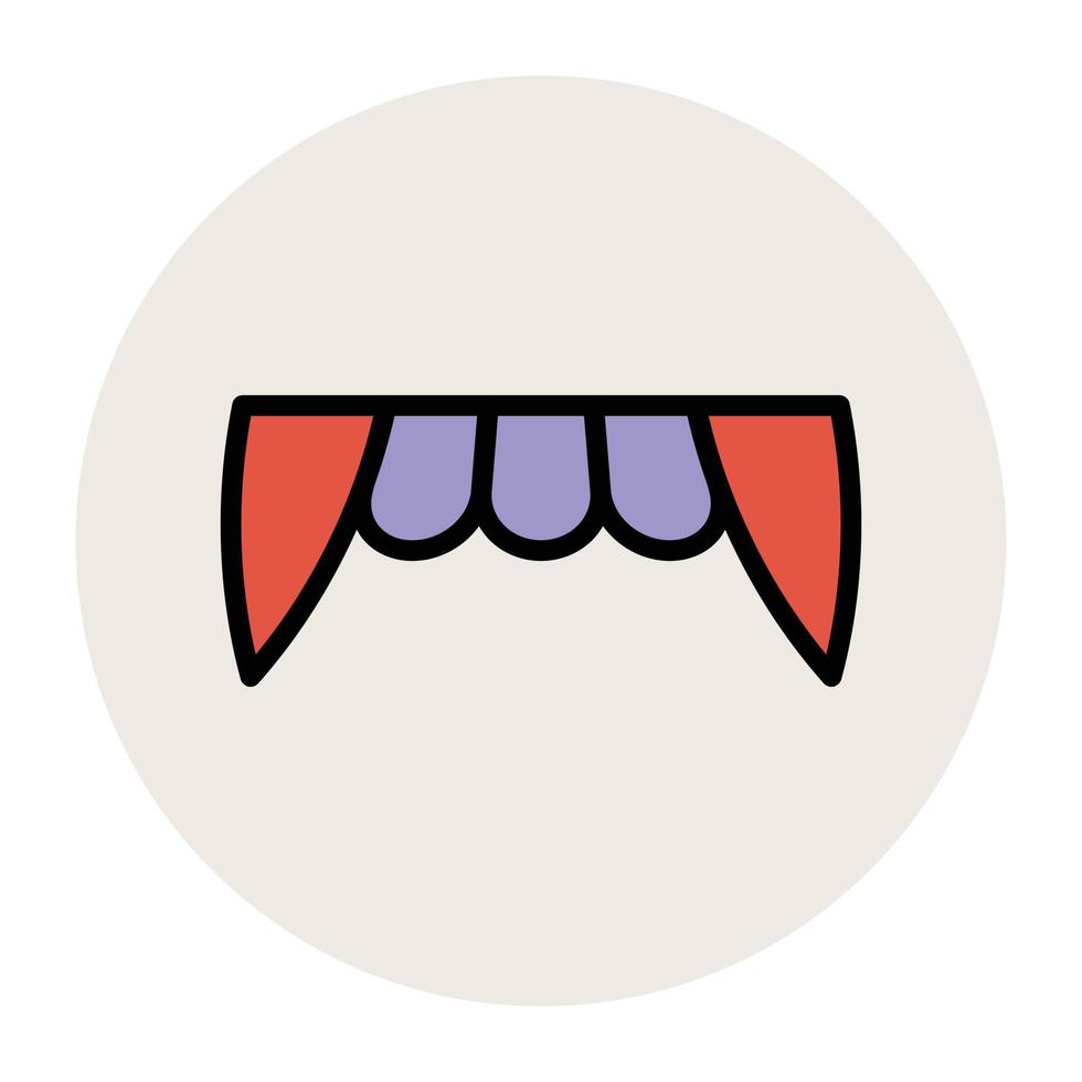 Trendy Fangs Concepts vector