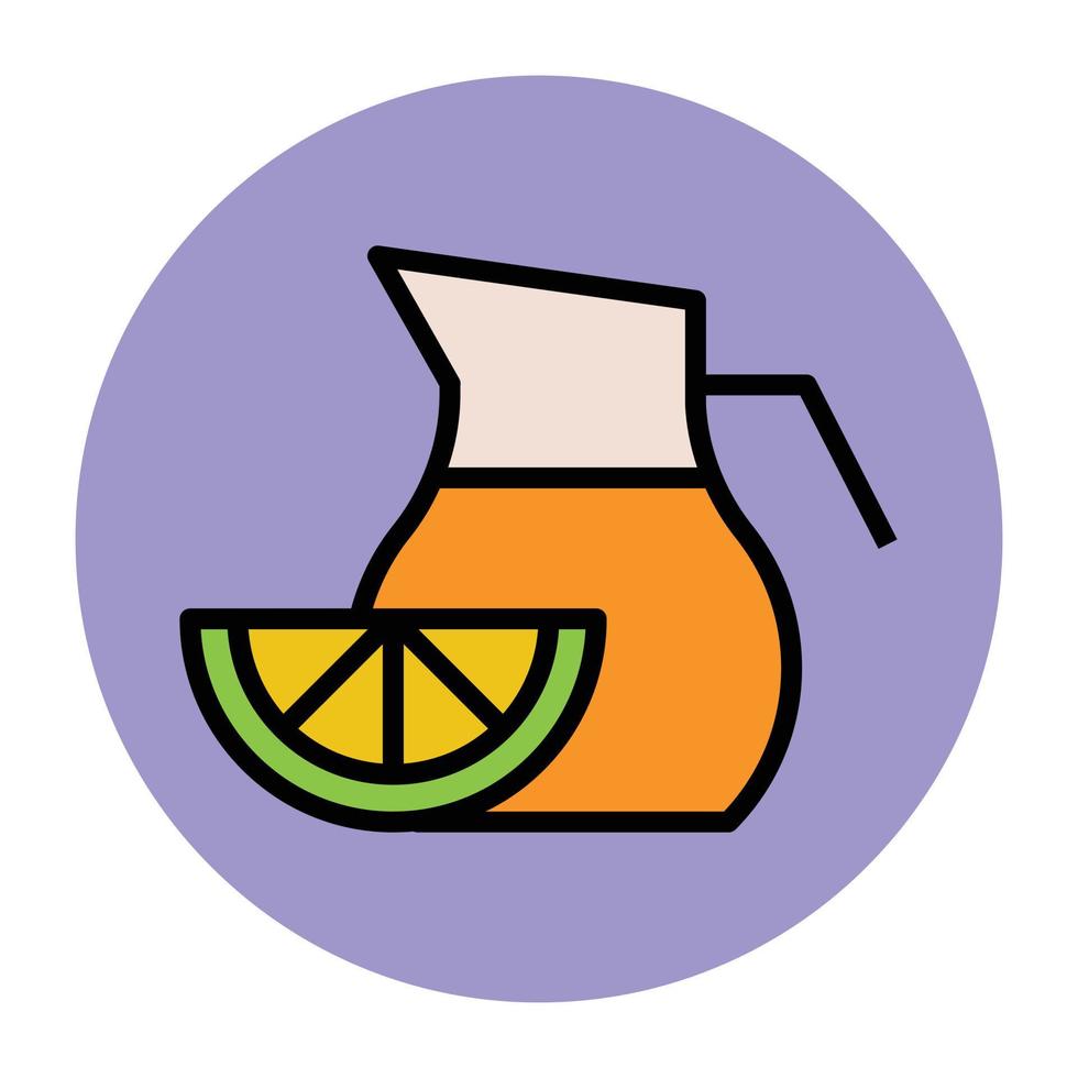 Trendy Lime Juice vector