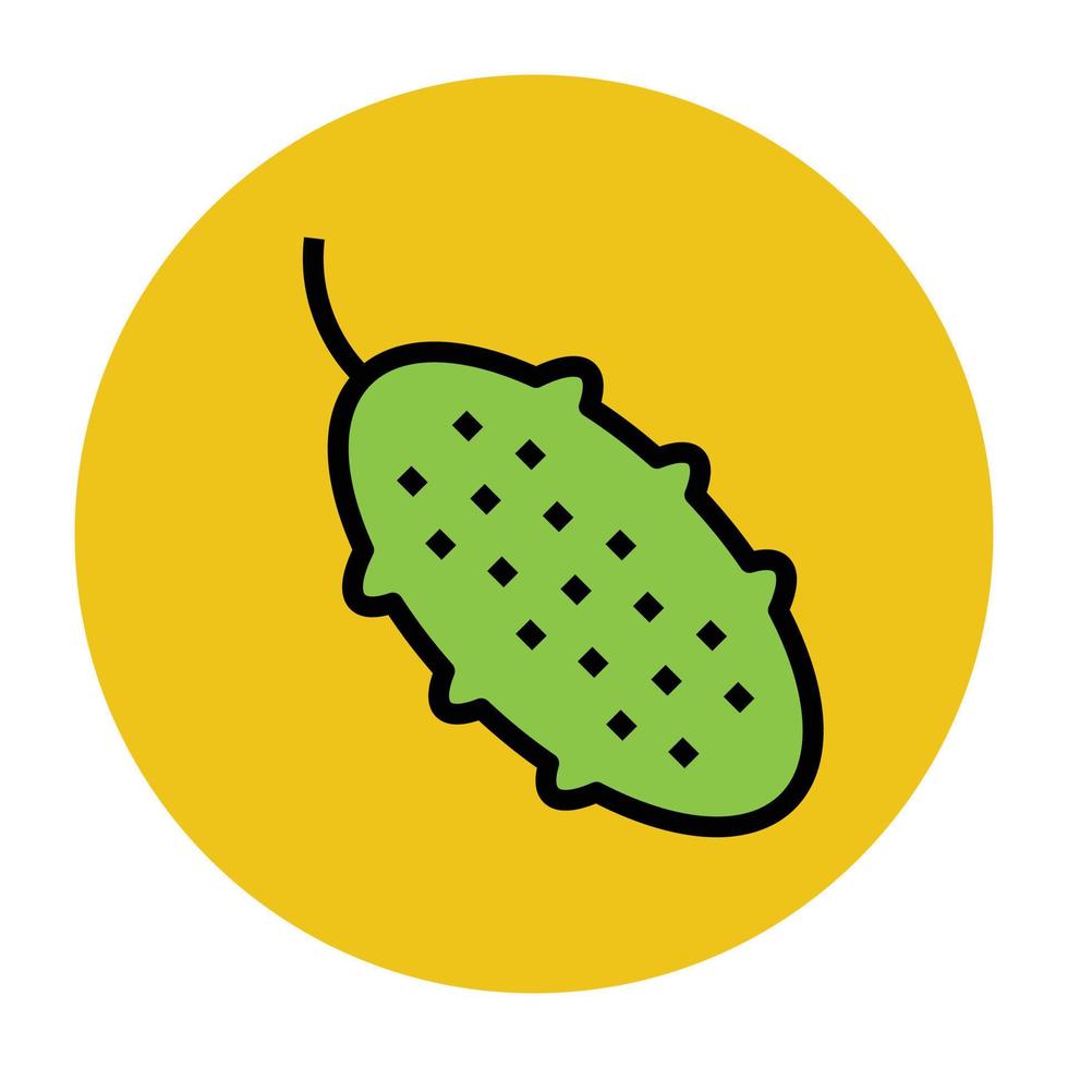 Trendy Bitter Gourd vector