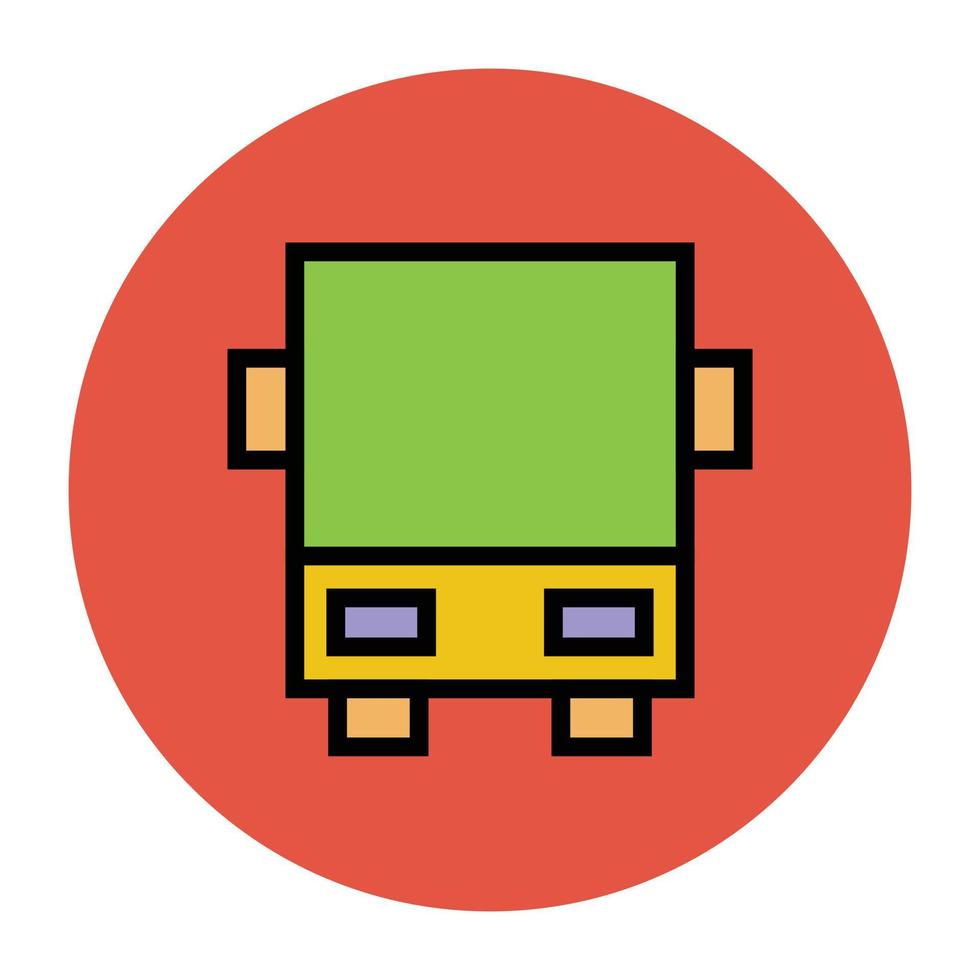 Trendy Bus Concepts vector