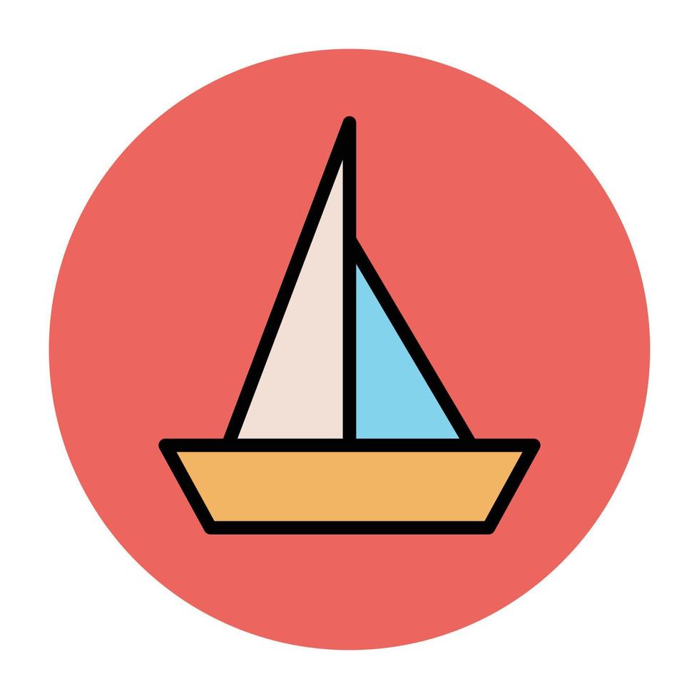 Trendy Sailboat Concepts vector