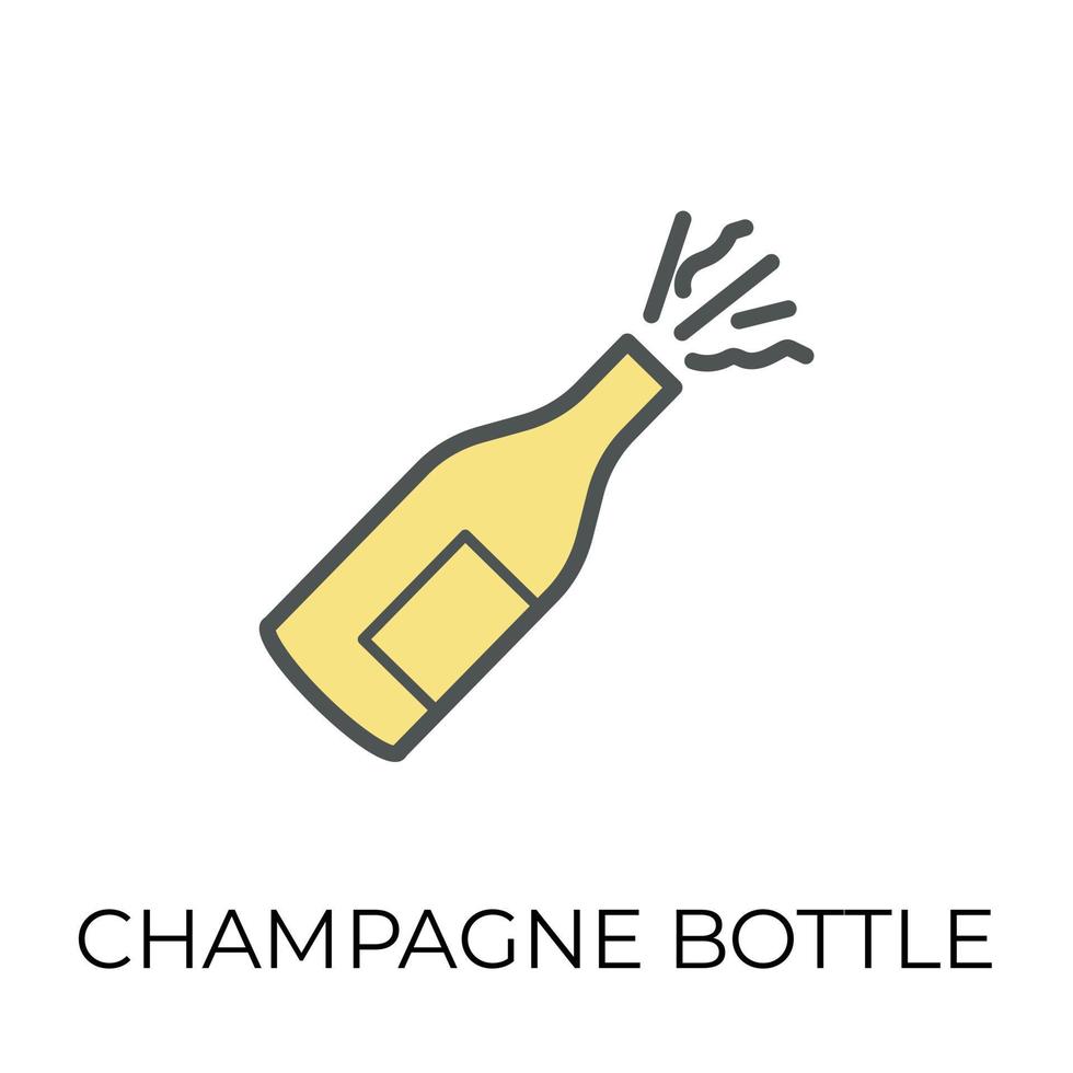 Trendy Champagne Concepts vector