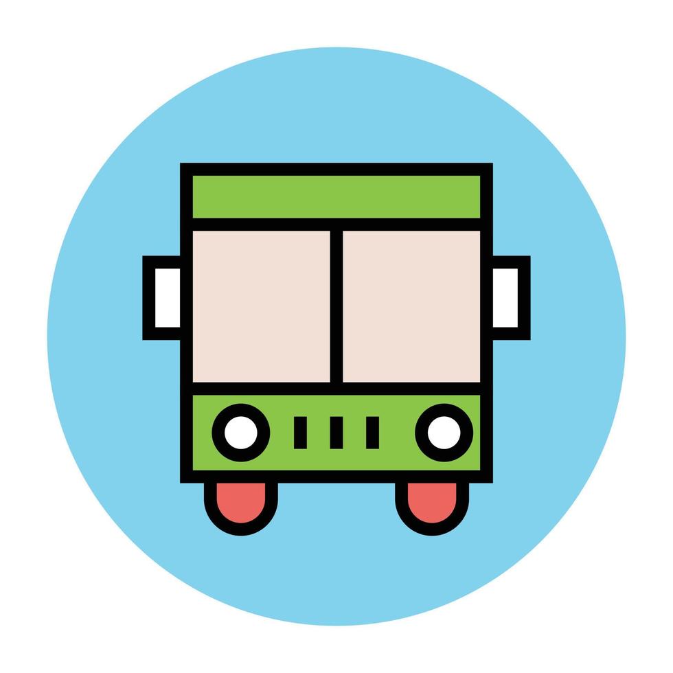 Trendy Bus Concepts vector