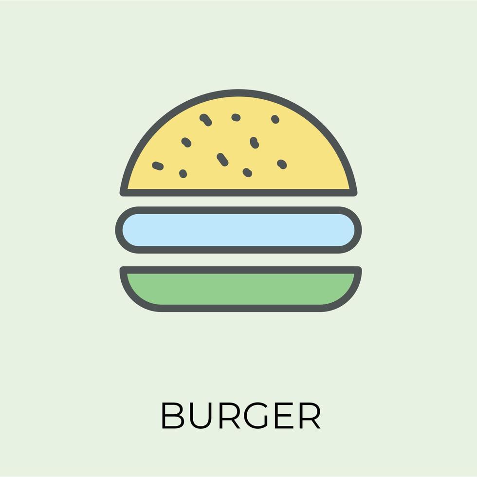 Trendy Burger Concepts vector