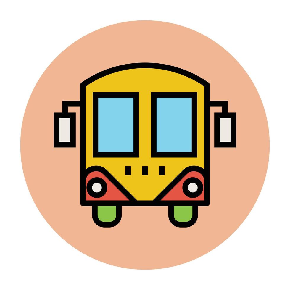 Trendy Bus Concepts vector