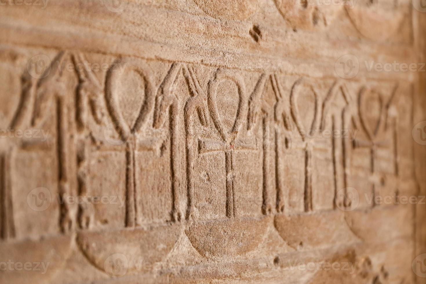 Hieroglyphics in Karnak Temple, Luxor, Egypt photo