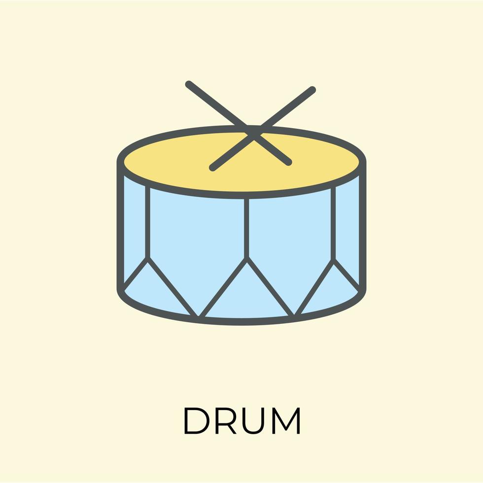 Trendy Drum Concepts vector