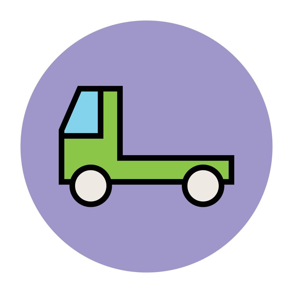 Trendy Pickup Van vector