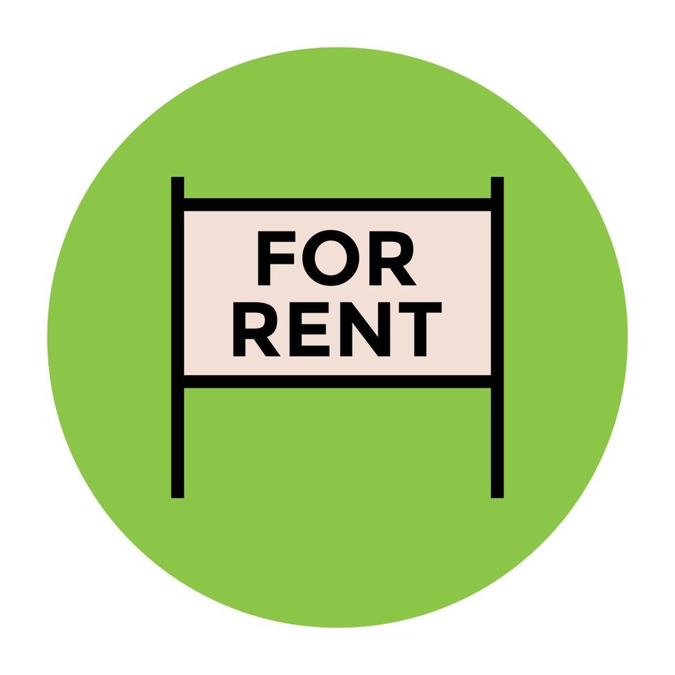 Trendy Rent Board 9382728 Vector Art at Vecteezy