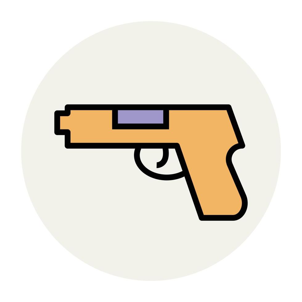 Trendy Handgun Concepts vector
