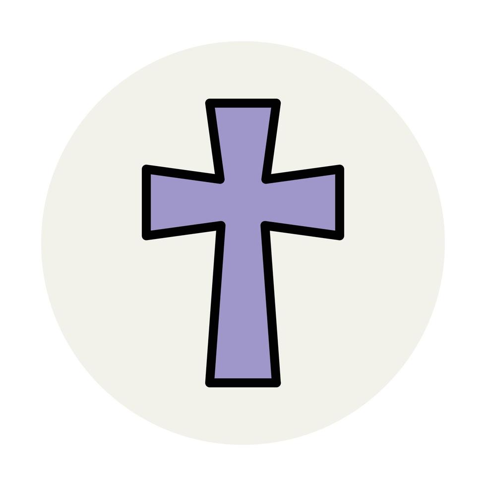 Trendy Holy Cross vector