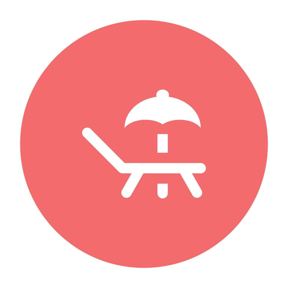 Trendy Sunbed Concepts vector