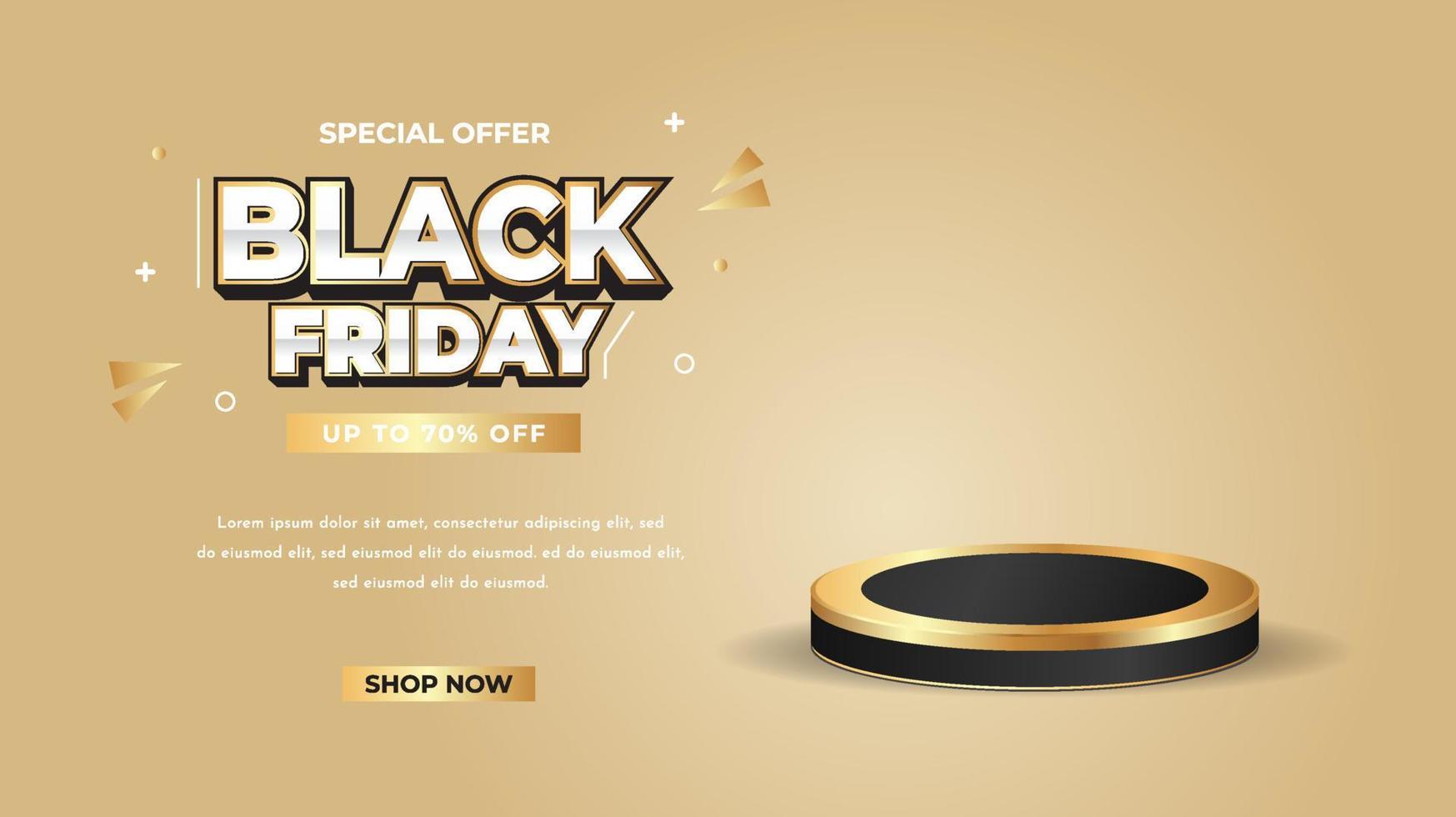 Black Friday Sale Banner Template vector