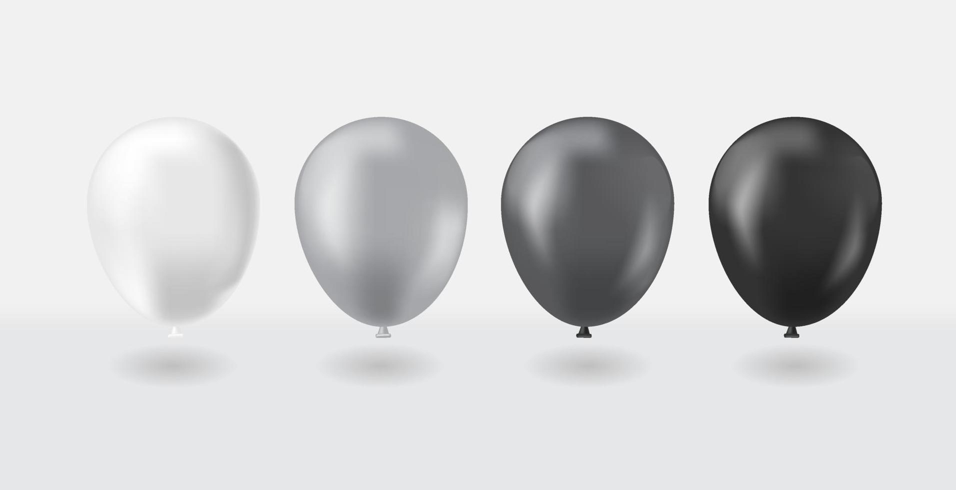 Realistic Party Balloons Set vector