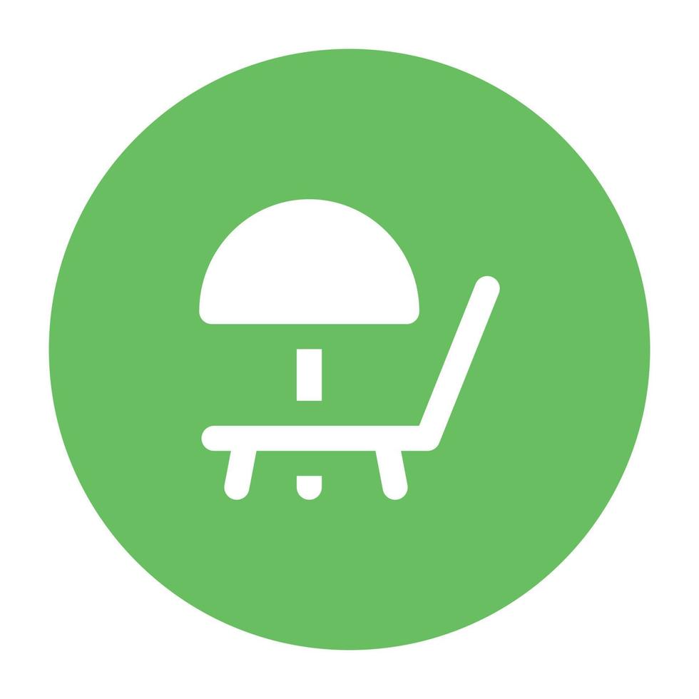 Trendy deckchair Concepts vector