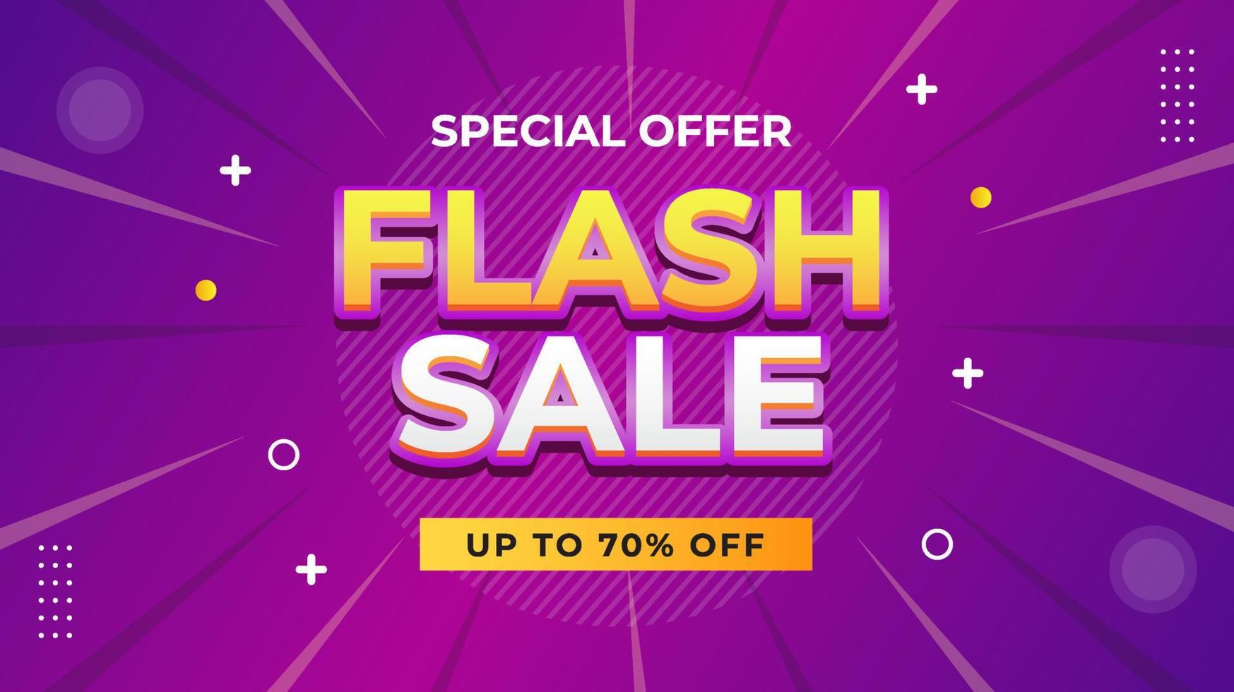 Flash Sale Banner Template vector