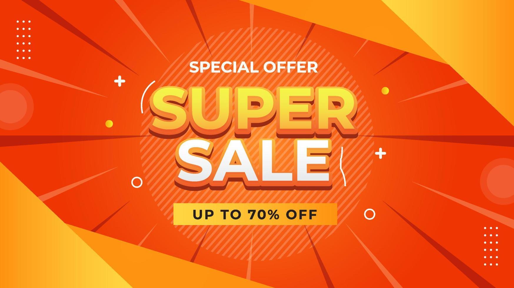 Super Sale Banner Template vector