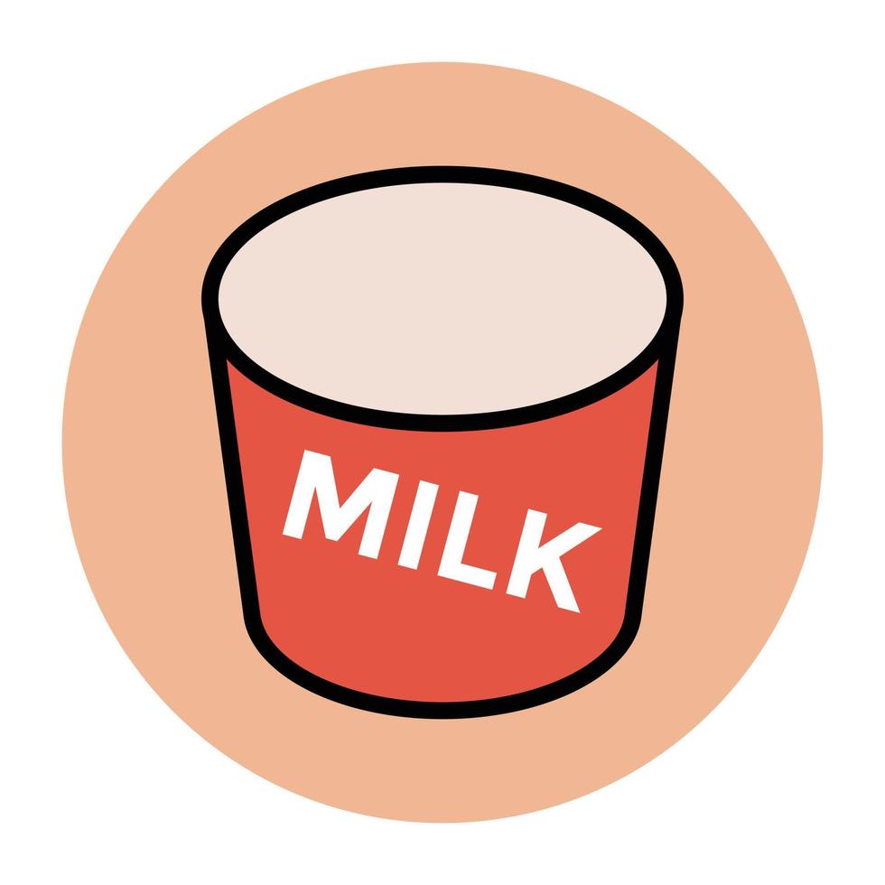 Trendy Milk Concepts vector