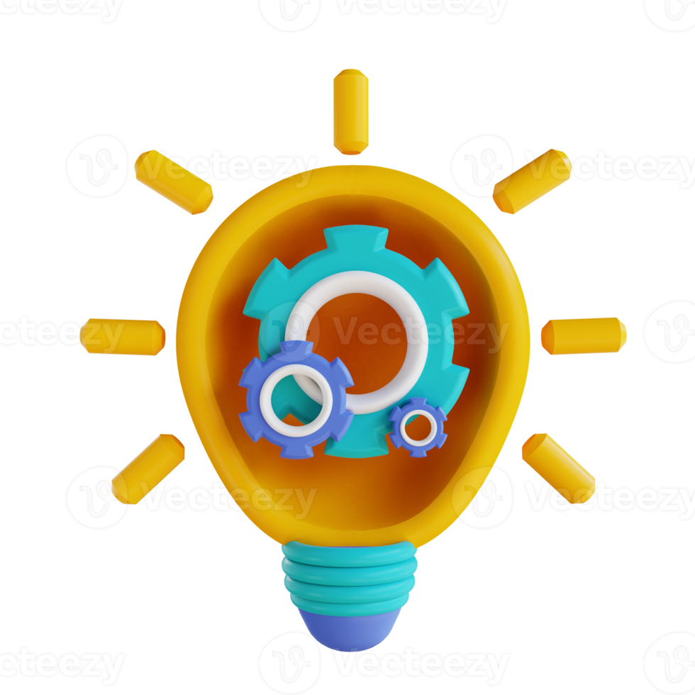3D illustration  engineering idea png