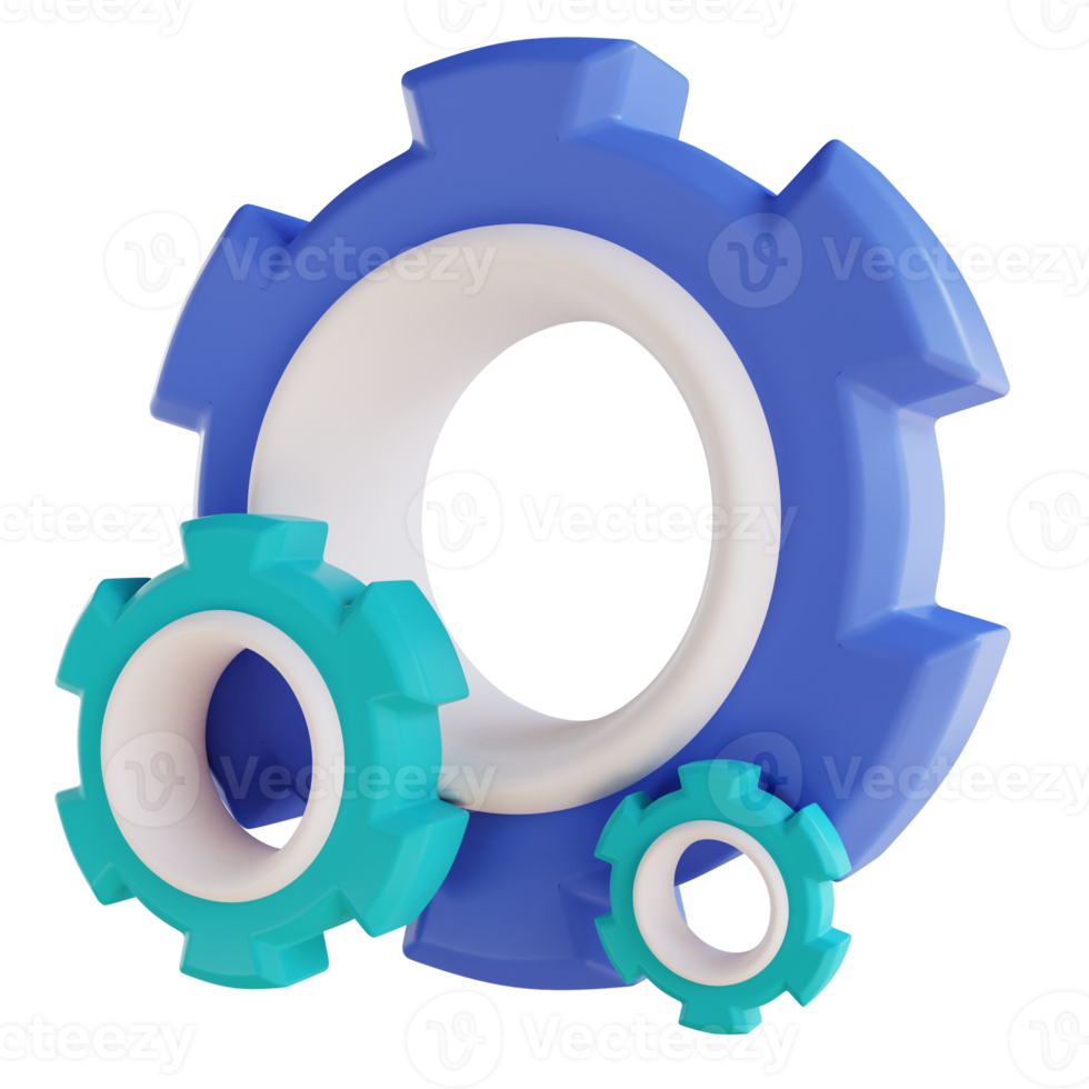 3D illustration  engineering and gear png