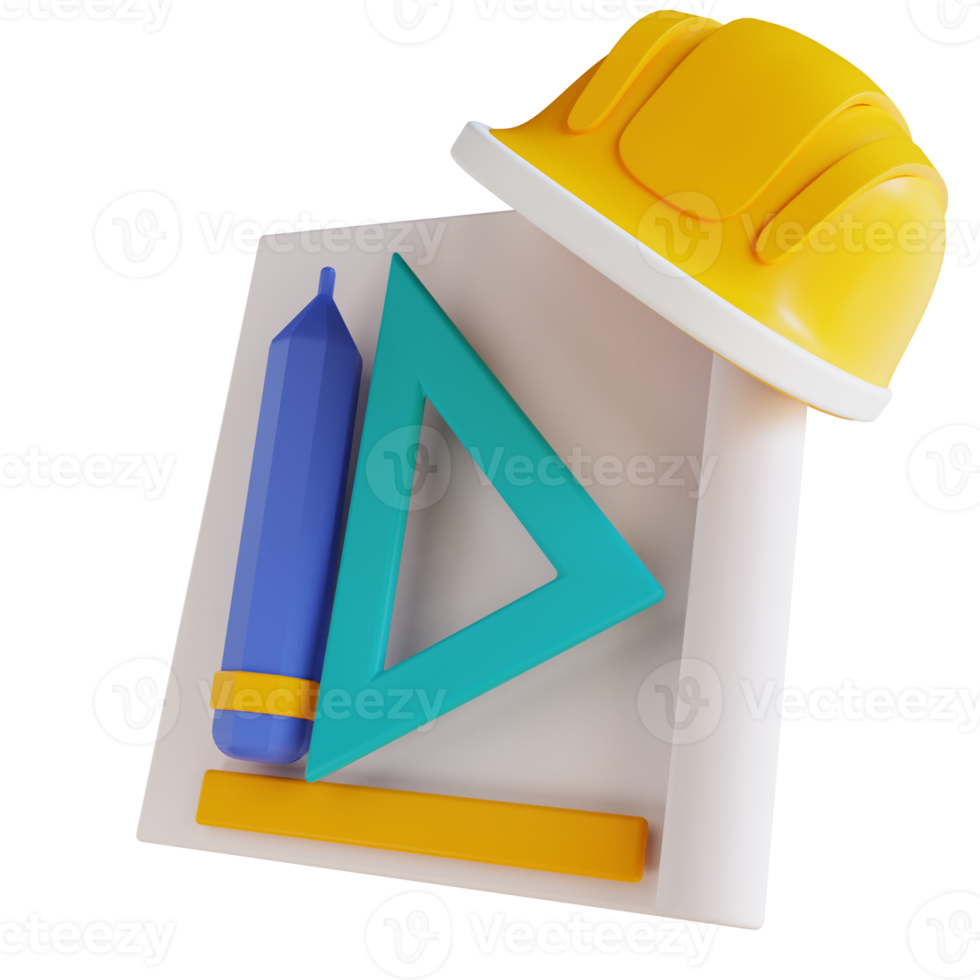 Werkzeugarchitektur der 3D-Illustration png