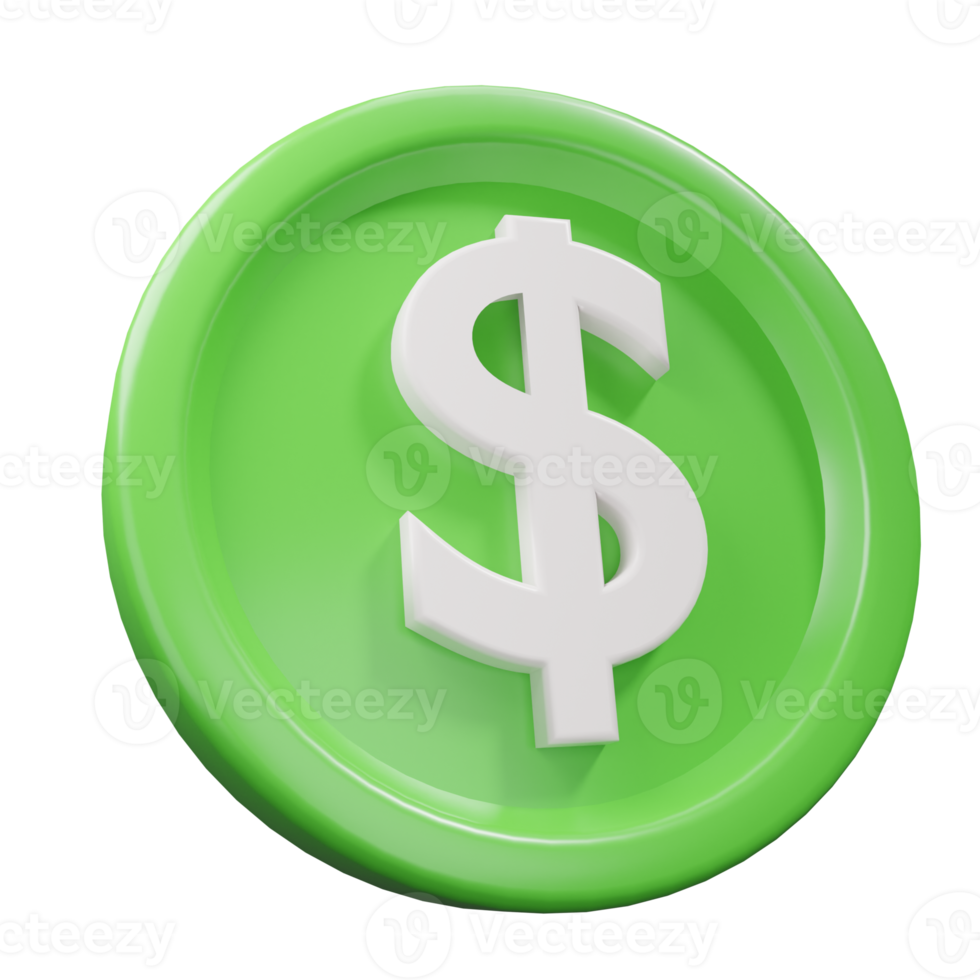 dollarmynt 3d illustration png