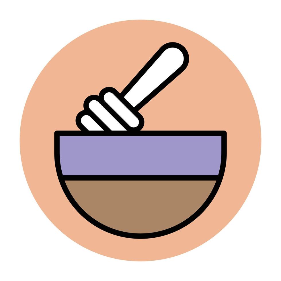 Trendy Honey Bowl vector