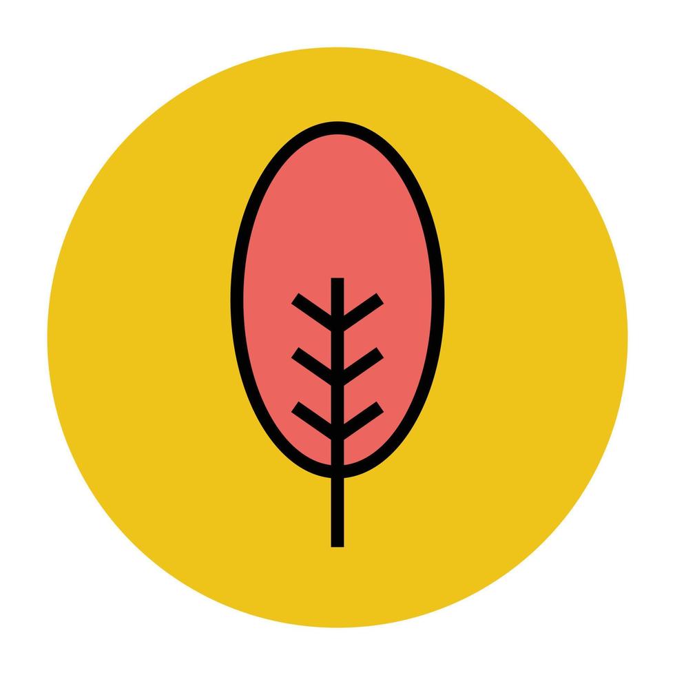 Trendy Cypress Tree vector