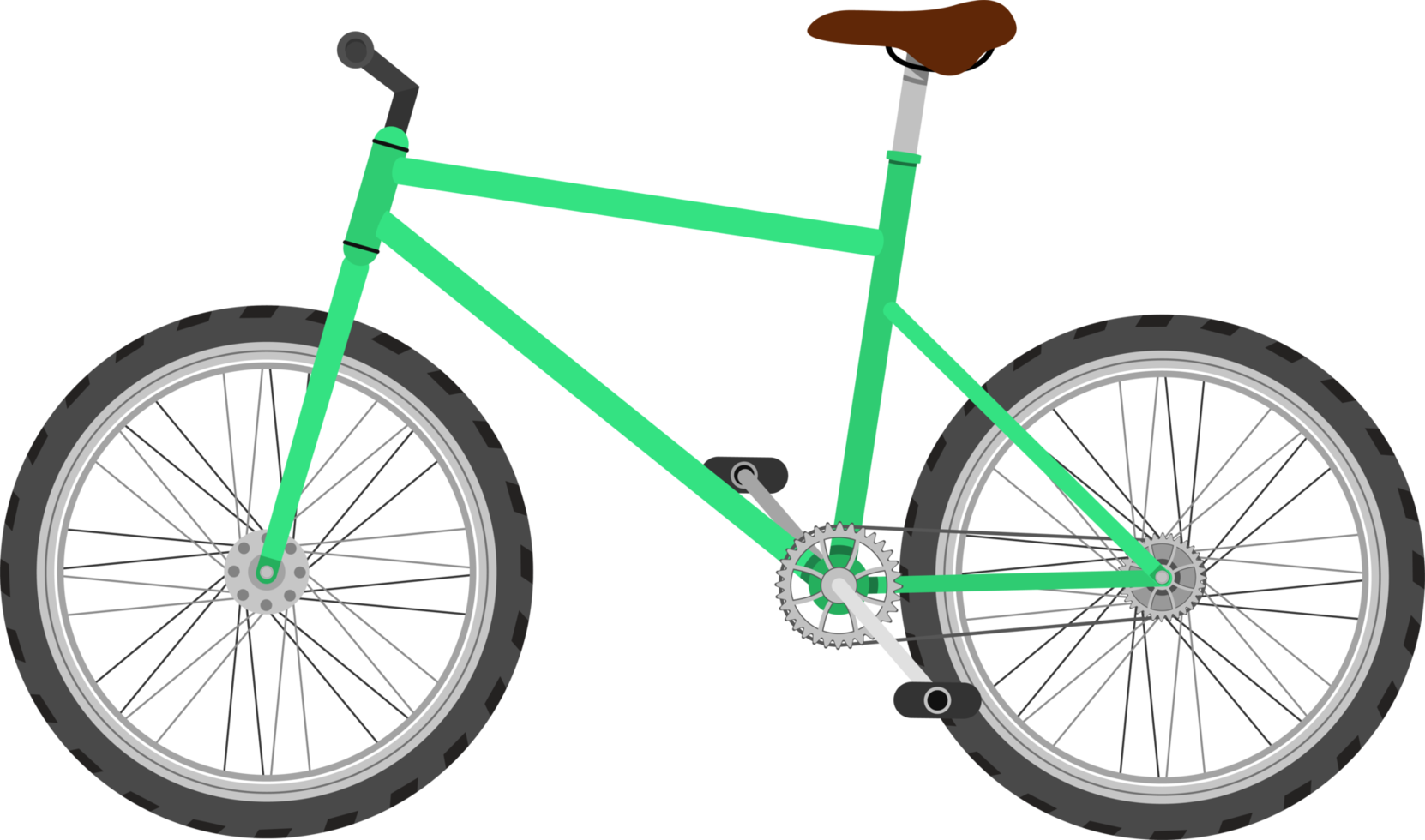 ilustração de design de clipart de bicicleta png