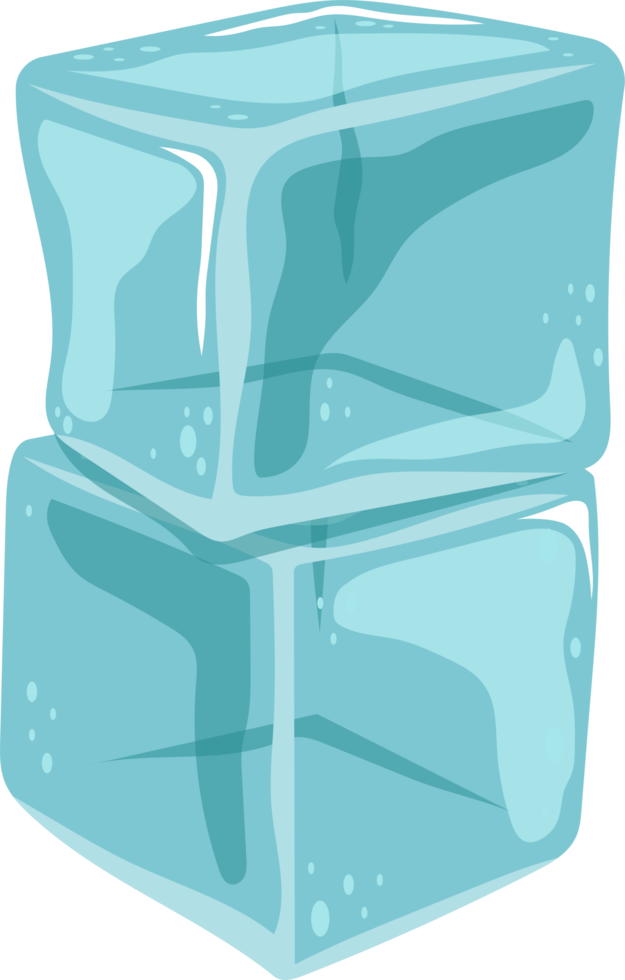 Ilustración de diseño de imágenes prediseñadas de cubo de hielo png