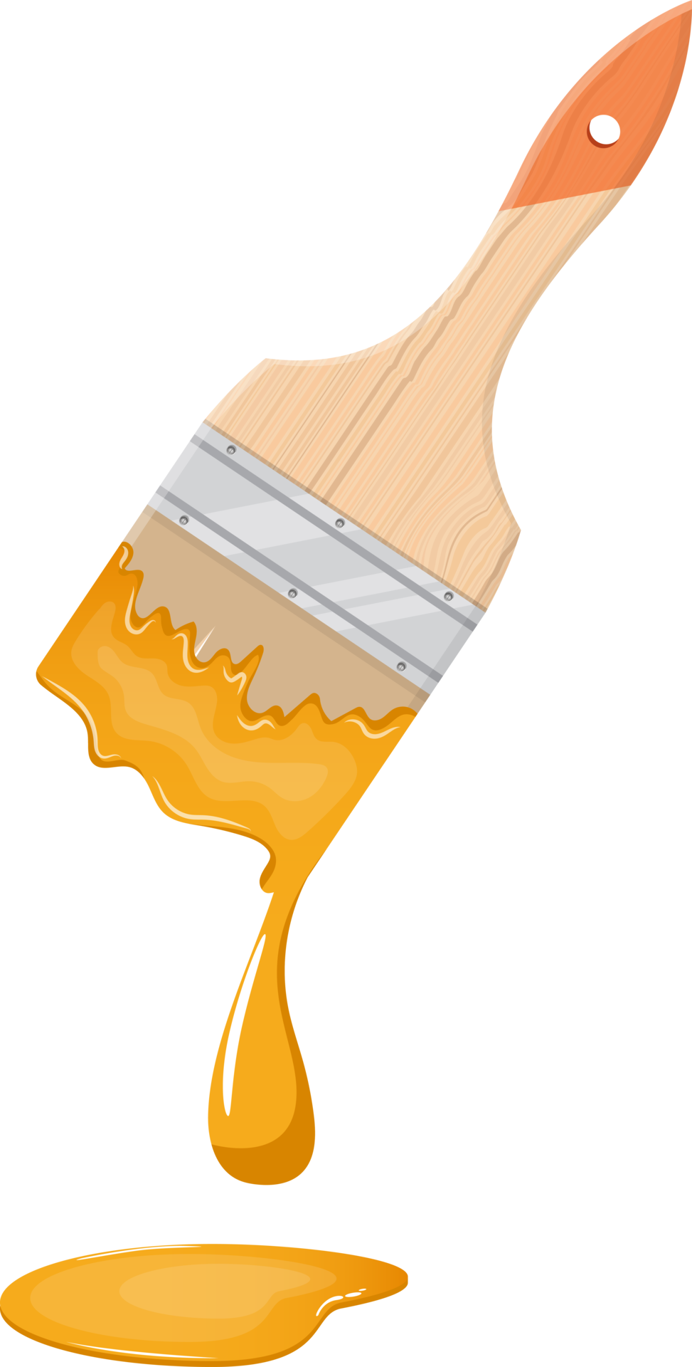 pincel com tinta nele ilustração de design de clipart 9383414 PNG